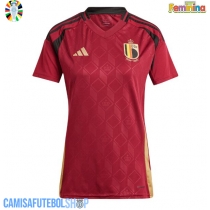 Camisa de time de futebol Bélgica Replicas 1º Equipamento Feminina Europeu 2024 Manga Curta